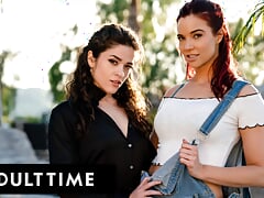 ADULT TIME - Lesbian IT Tech Jayden Cole Gets Pussy DEVOURED In 69 With Sexy Coworker Victoria Voxxx